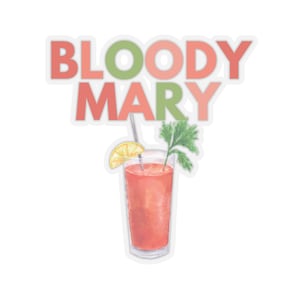Bloody Mary Aufkleber Kiss-Cut * Verleihe deinen Lieblingsgegenständen wie Wasserflaschen, Laptops einen Brunch-Flair oder kreiere individuelle Cocktailkarte