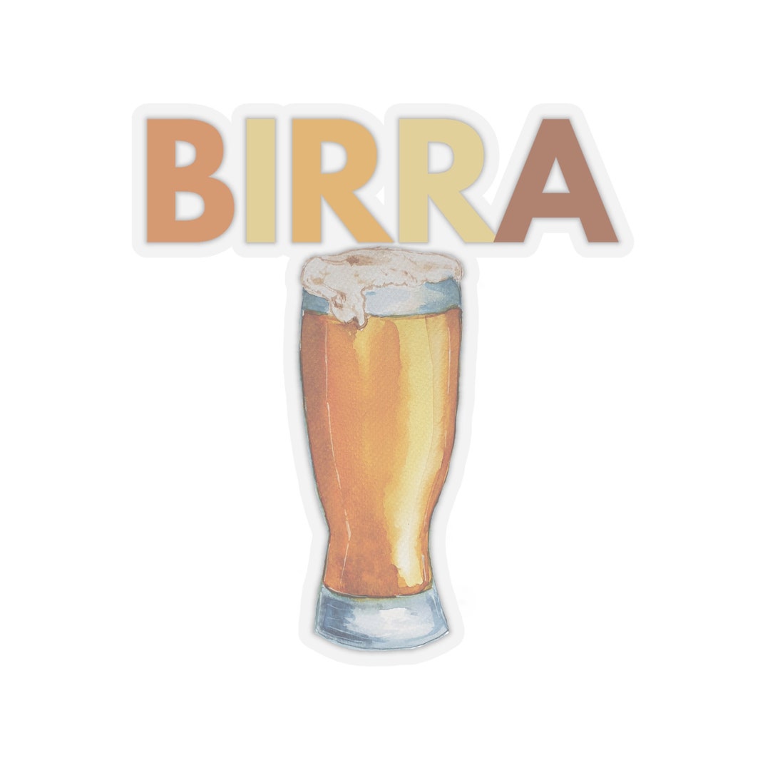 Birra Beer Glass Sticker: Italian Craft Beer Lover - Etsy