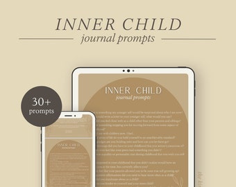 Inner Child Journal Prompts | Healing Your Inner Child | Shadow Work Prompts | Daily Journal Prompts | Mental Health Mindfulness Self Love