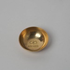 KOSMOH Golden Brass Diya voor thuis, tempel & Pooja decor, olie Diya lamp, Diya voor Mandir, traditionele Indiase lamp Diya, messing afwerking Diya