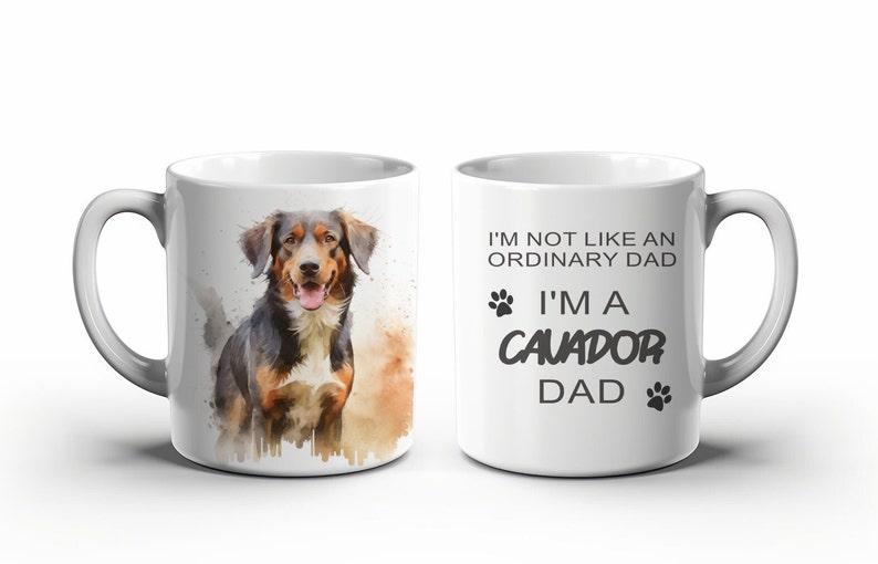 Cavador coffee mug, Labrador x cavalier