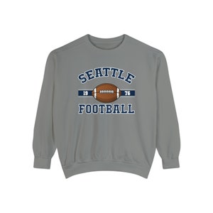 Comfort Colors Sweatshirt, Seattle Crewneck sweater, Seahawks Apparel, Seattle fan gift, Seattle football, Seahawks Sweatshirt Football Fan
