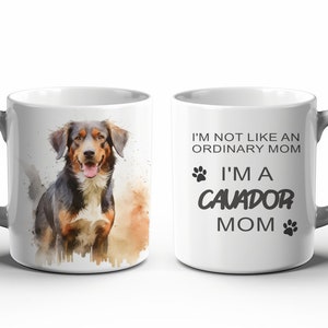 Not an ordinary Dad/Mum/Mom, Cavador Dad/Mum/Mom Ceramic Mug 11oz, Gift idea, Coffee mug, Dog Lover, Puppy Owner, Australian Printer image 7