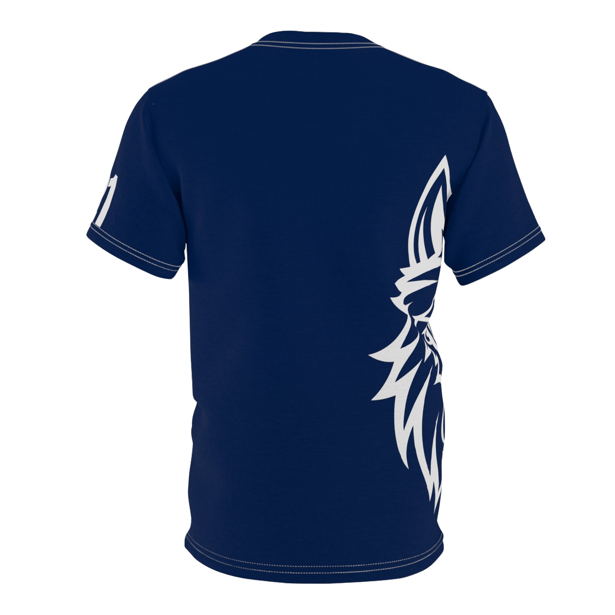 Custom Number Wolf Shirt, Wolf Face Tshirt, Short Sleeve Shirt, Men's ...