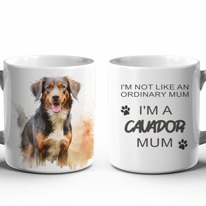 Not an ordinary Dad/Mum/Mom, Cavador Dad/Mum/Mom Ceramic Mug 11oz, Gift idea, Coffee mug, Dog Lover, Puppy Owner, Australian Printer image 6