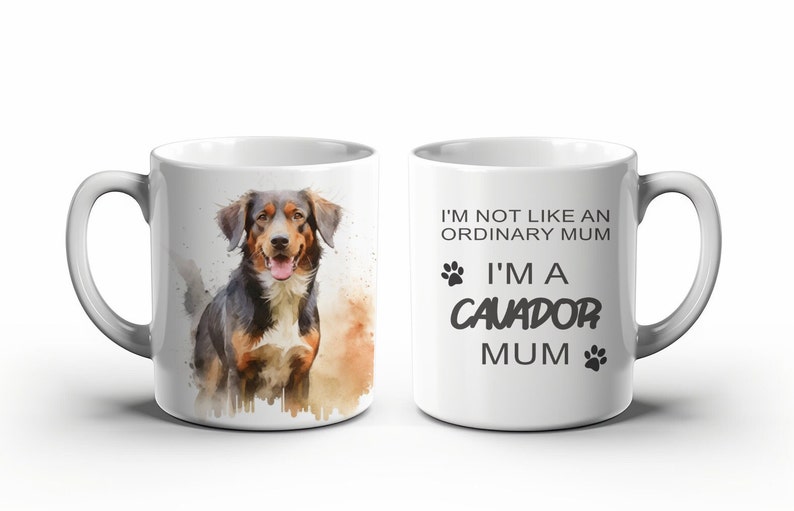 Not an ordinary Dad/Mum/Mom, Cavador Dad/Mum/Mom Ceramic Mug 11oz, Gift idea, Coffee mug, Dog Lover, Puppy Owner, Australian Printer image 6