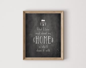 home print, family print, home quote, family quote, home wall art, home printable, home framed sign, housewarming gift, homebuyer gift