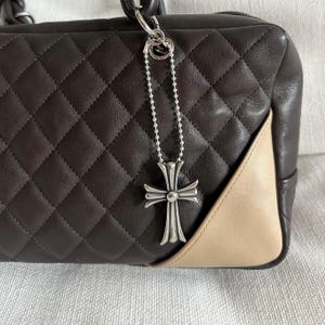 Handbag Charms, Cross Purse Charm, Bag Charm, Cross Key Chain, Cross bag Charm, Charm Keychain, Cross Charm, Silver Cross Charm, Gift