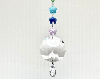 Rainbow Crystal Suncatcher window hanging ornament gift box