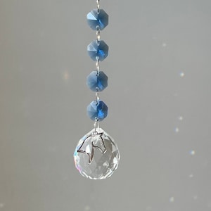 Suncatcher Pferd mit Regenbogenmacher in Geschenkbox mit Karte und Spende
