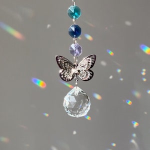 SunCatcher Butterfly Rainbow Maker dans une boîte cadeau avec carte et don