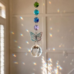 Butterfly Crystal SunCatcher Rainbow Maker Light Catcher afbeelding 2