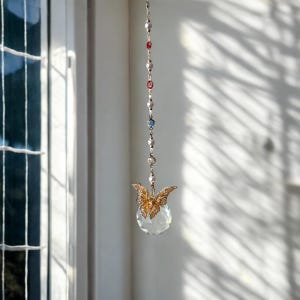 SunCatcher Butterfly Rainbow Maker em caixa de presente com cartão e doação