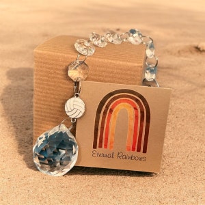 Fabricante de arco-íris de vôlei SunCatcher em caixa de presente com cartão e doação