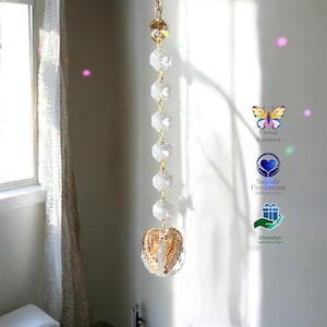 Crystal SunCatcher Wings in geschenkverpakking met kaart en donatie