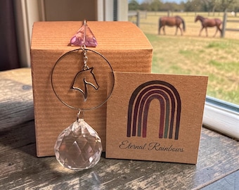 SunCatcher Horse Crystal Rainbow Maker