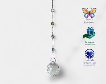 Crystal SunCatcher Rainbow Maker in Gift Box with card and Donation