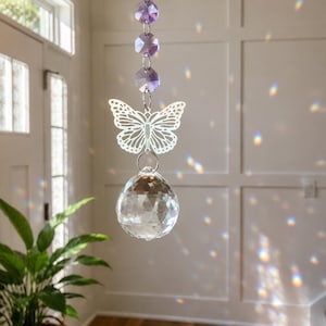 Butterfly Crystal SunCatcher Rainbow Maker Light Catcher afbeelding 6