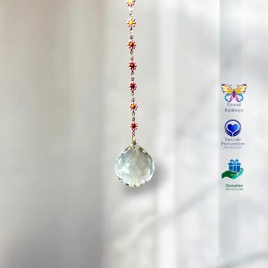 Daisy SunCatcher Crystal Maker arc-en-ciel dans une boîte cadeau avec carte et don