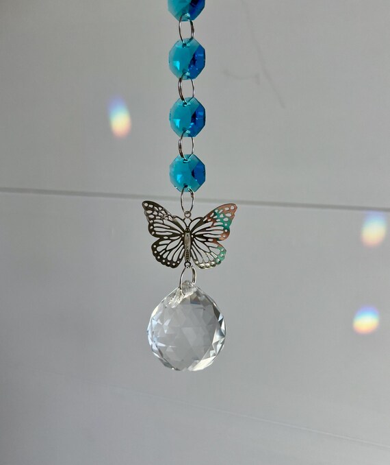 Butterfly SunCatcher Rainbow Maker Light Catcher -Gift Box- Card