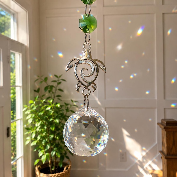Sea Turtle SunCatcher Rainbow Maker in Gift Bix with Donation