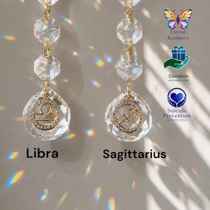 Zodiac Celestial Sun catcher Rainbow Maker in Gift Box