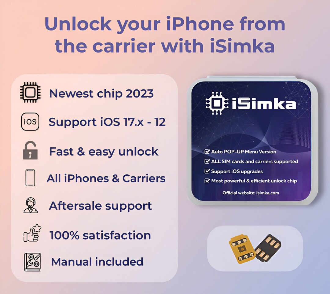 Isimka 2023 Unlock RSIM Turbo Chip Card MKSD Heicard Rsim Ios Gevey