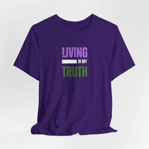 Kön Queer Pride Autenticitet Citat T-shirt Unik Design Distressed Font Födelsedagspresent Vän Icke-binär Pride Coming Out College Student