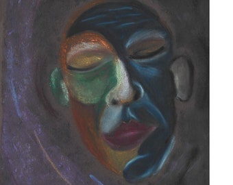 Oil Pastel Portrait- The Dreamer