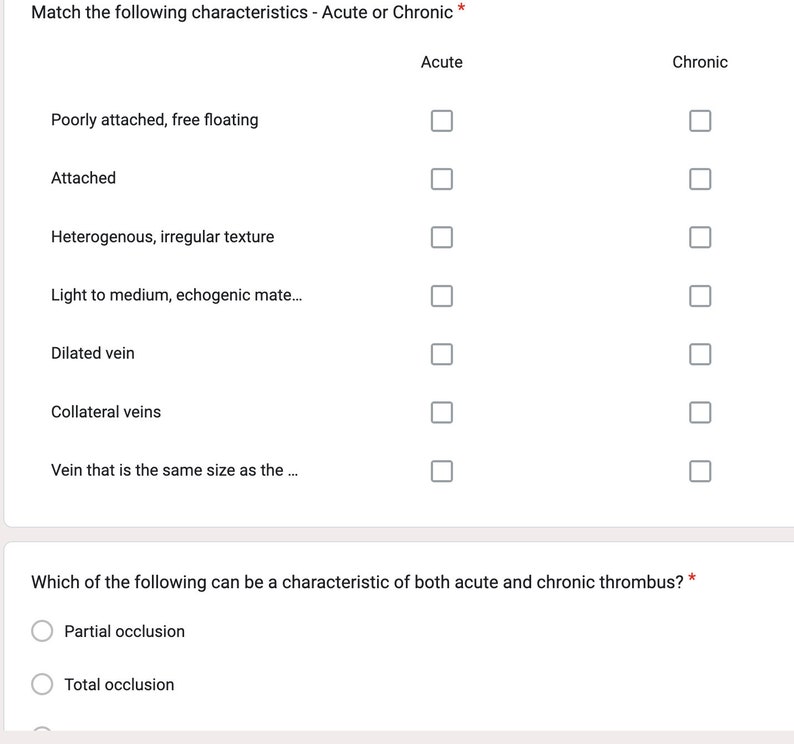 Ultrasound Exam Questions Venous Venous Study Guide Ultrasound Student