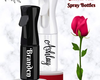 Kontinuierliche Sprühflasche mit individuellem Etikett | Sprühflasche | Vinyl Etikett | Wassersprühflasche | Küchen-Reiniger | Sprühflaschen-Reiniger