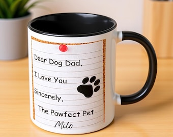 Personalized Dog Dad Mug: Custom Dog Lover Gift