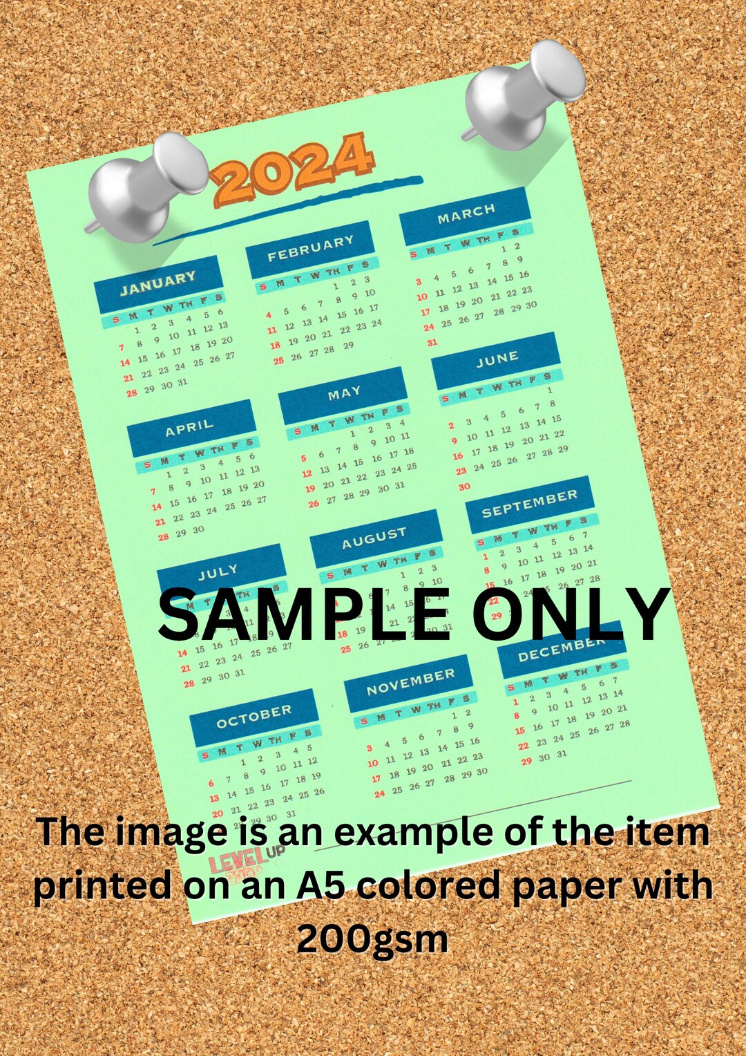 Calendario 2024 Calendario 2024 Calendar Planner 2024 Etsy México