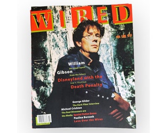 Wired Magazine Sept/Oct 1993 William Gibson Michael Crichton Cyberpunk VG Tech