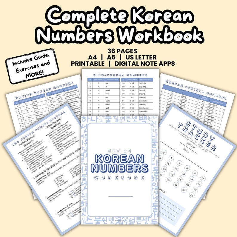 ULTIMATE BUNDLE Korean Language Learning Materials | Workbook Study ...