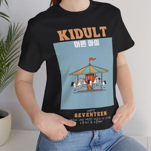 Kidult Seventeen Kpop Shirt, SVT K-pop Unisex Tshirt, K pop Fan Carat T shirt Merch, Cute Custom Graphic Tee, Womens & Mens Clothing