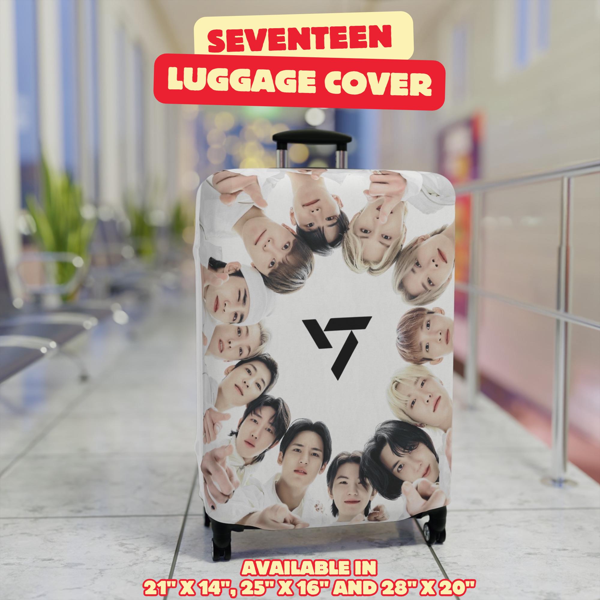 Seventeen Kpop Luggage Cover, SVT K-pop Luggage Accessories