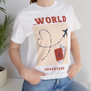 World Seventeen Kpop Shirt, SVT K-pop Unisex Tshirt, K pop Fan Carat T shirt Merch, Cute Custom Graphic Tee, Womens & Mens Clothing