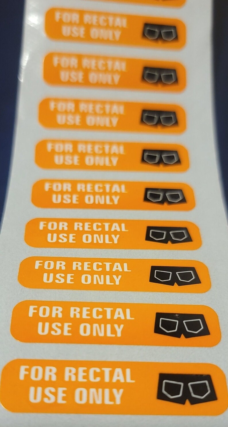 50 Funny "for Rectal Use Only" Stickers - Etsy