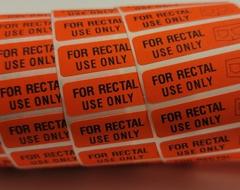 Rectal Use Only Stickers - Funny Gag Gifts For Adults...