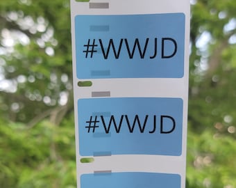 WWJD Stickers: What Would Jesus Do - Religious Decals