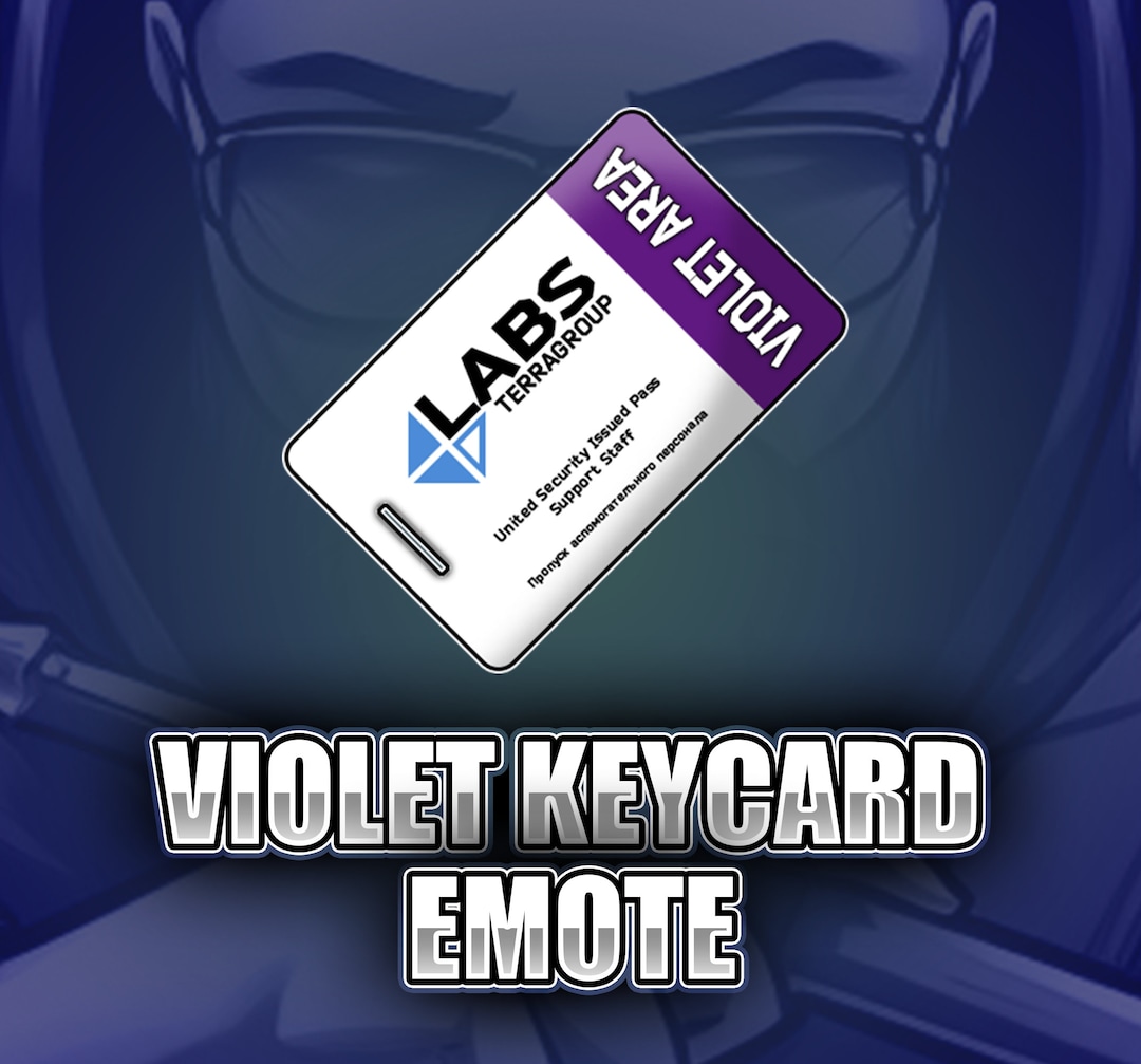 Tarkov Labs Violet Keycard Emote Tarkov Emote Stream Emote Etsy