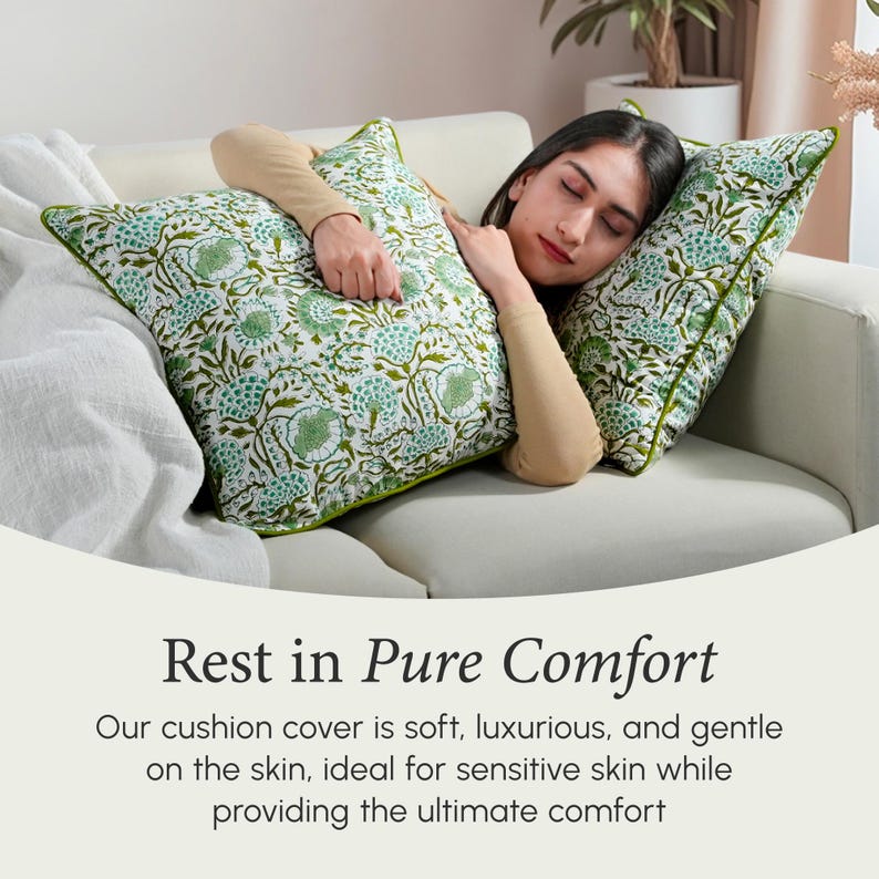 CottonprintclubUSA Throw Pillow Cover - Thumbnail 4