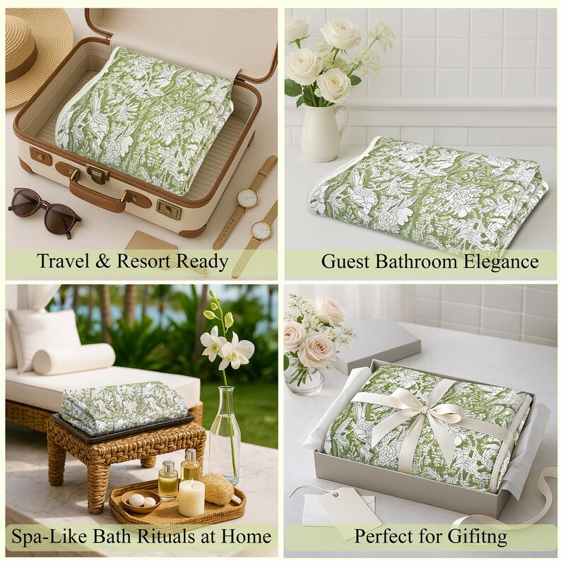 CottonprintclubUSA Waffle Bath Towel - Thumbnail 5