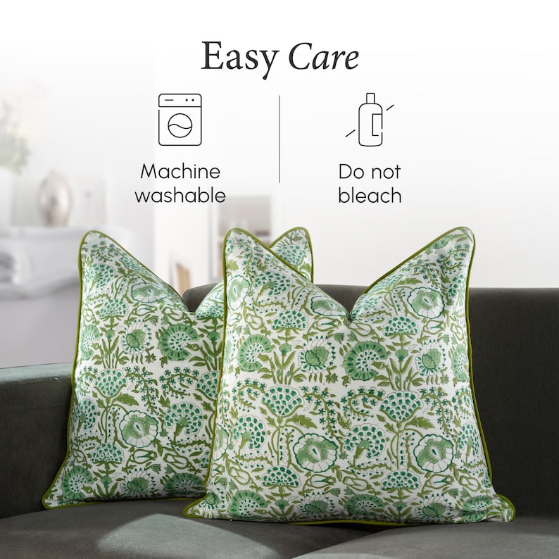 CottonprintclubUSA Throw Pillow Cover - Thumbnail 2