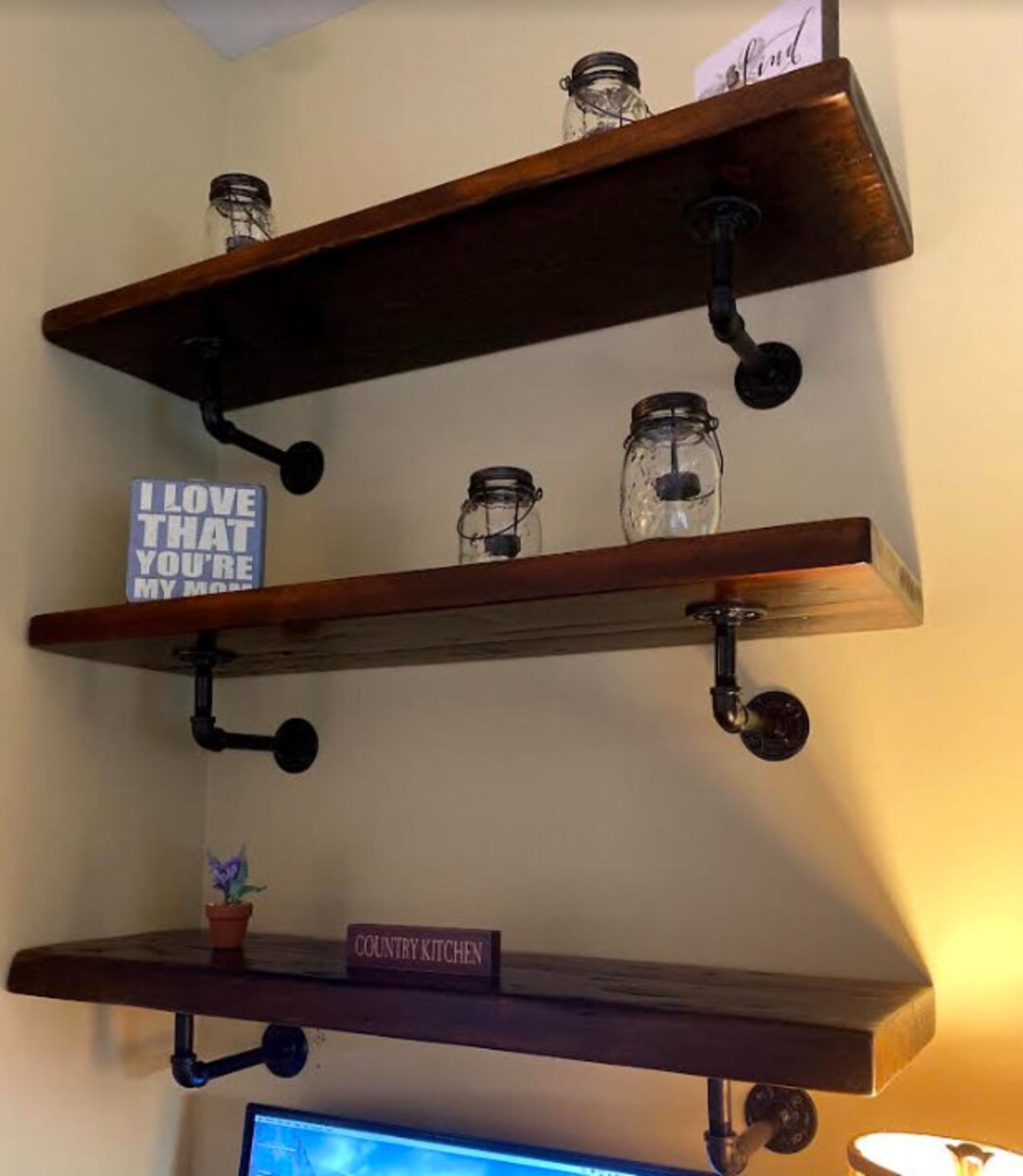 Pipe Shelving Brackets Etsy