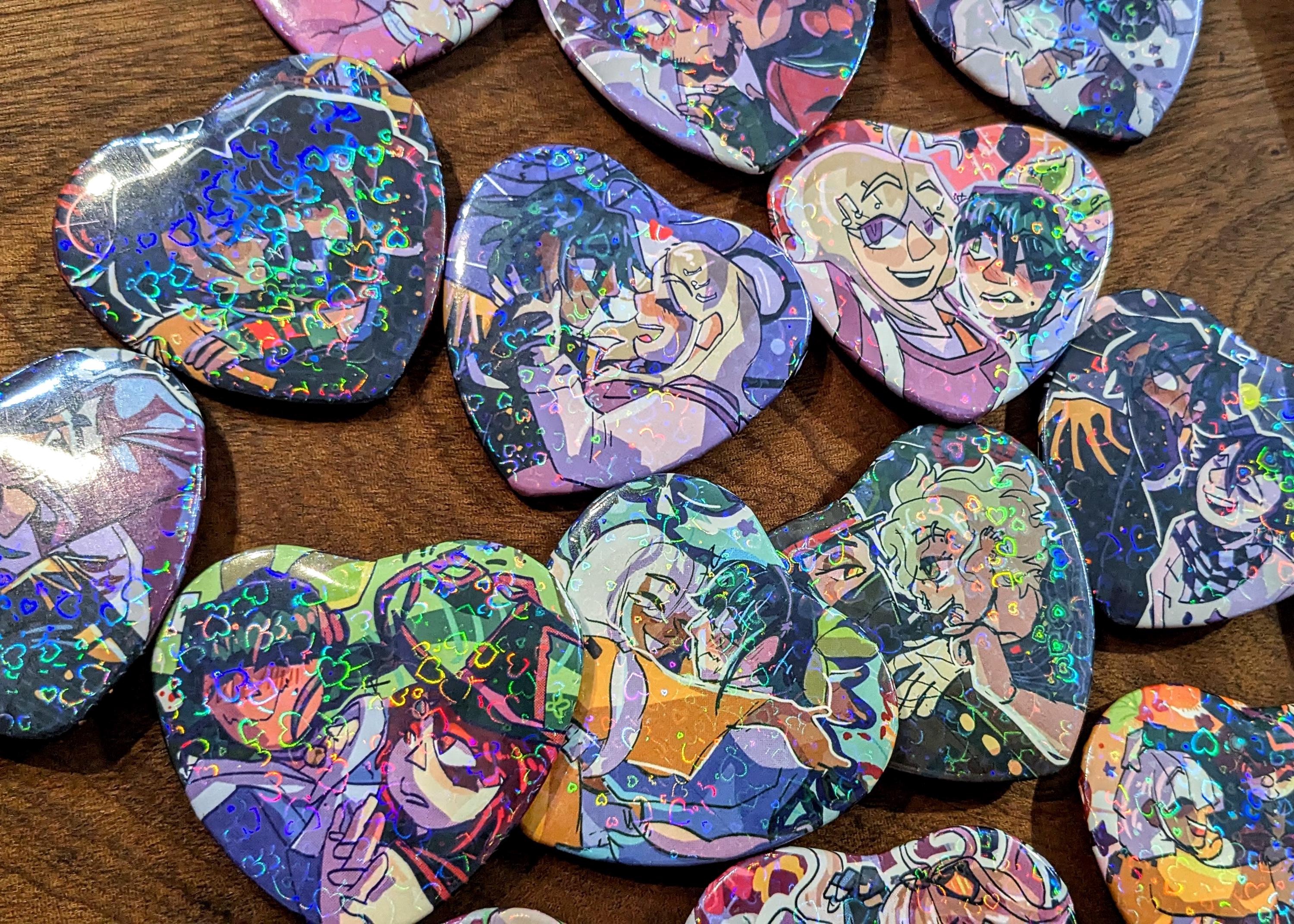Danganronpa V3 Shipping Heart Buttons - Etsy Israel