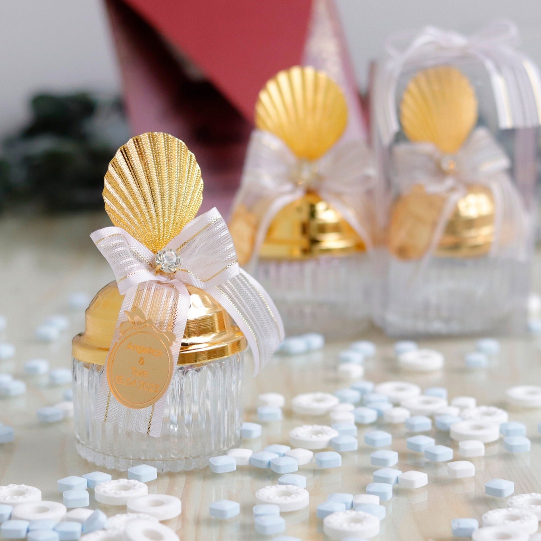 Handmade Beach Wedding and Party Favors Candy Dish Favors Mint Box