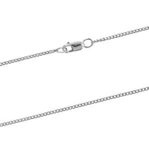 Argentium Silver 960 1.2mm Curb Chain  16&quot; and 18&quot;
