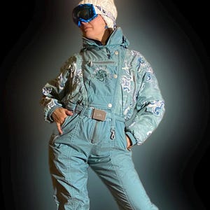 Ski suit Killtec light turquoise S Winter Vintage Snowboard Skianzug Snowsuit ski overall jumpsuit retro